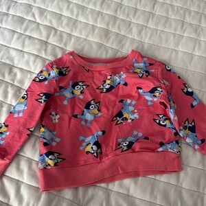Like new! Bluey pink sweatshirt 3t